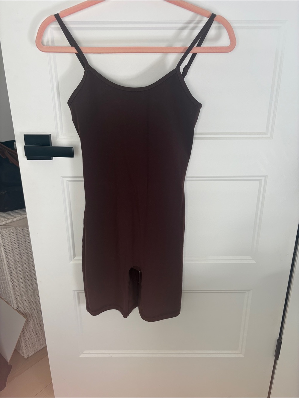 Aritzia Women's Seamless Brown Slip Romper - Unknown Brand